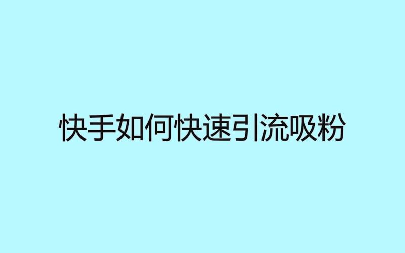 快手粉丝增长新姿势：电脑版刷粉教程大放送